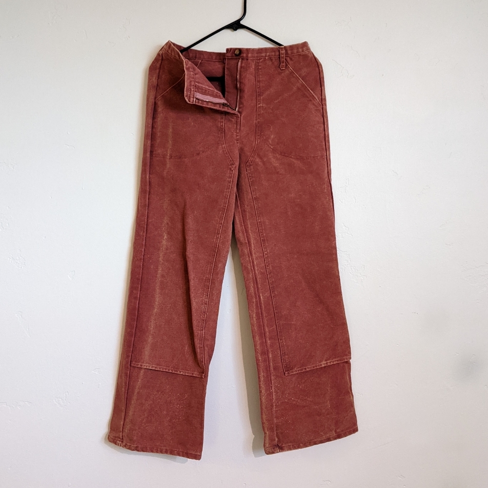 Urban Renewal Canvas Rancher Pants in Terracotta